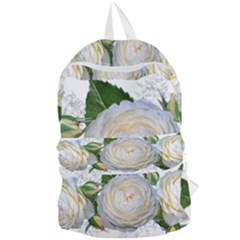 Flowers Roses White Fragrant Foldable Lightweight Backpack by Pakrebo