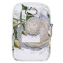 Flowers Roses White Fragrant Belt Pouch Bag (Small) View2