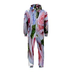 Roses Plumbago Flowers Fragrant Hooded Jumpsuit (kids)