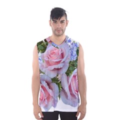 Roses Plumbago Flowers Fragrant Men s Sportswear by Pakrebo