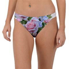 Roses Plumbago Flowers Fragrant Band Bikini Bottom by Pakrebo