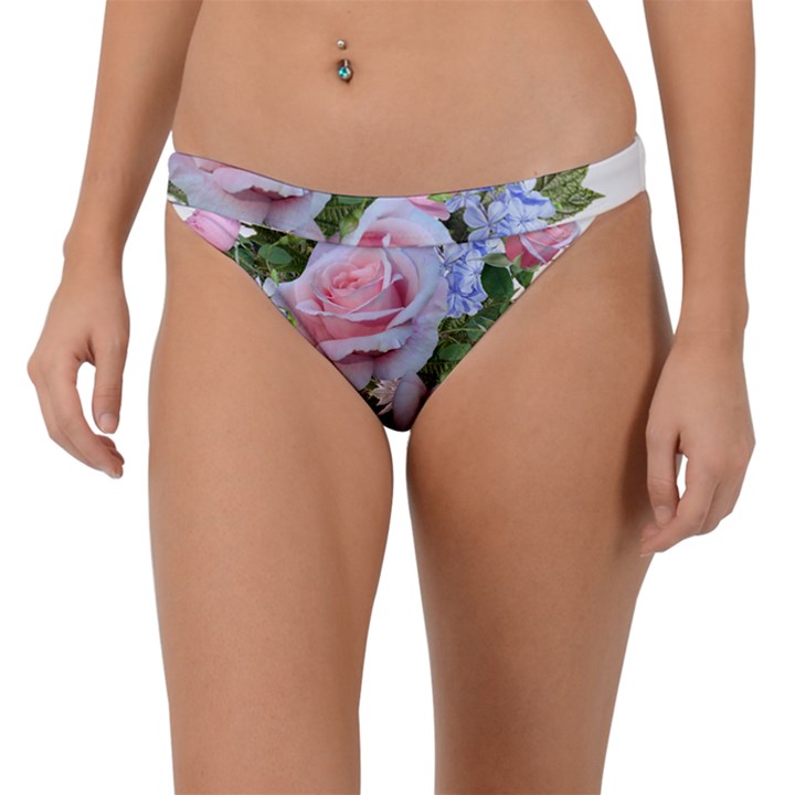 Roses Plumbago Flowers Fragrant Band Bikini Bottom