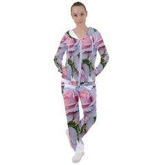 Roses Plumbago Flowers Fragrant Women s Tracksuit by Pakrebo