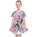 Roses Plumbago Flowers Fragrant Kids  Smock Dress View1