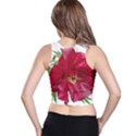 Flowers Red Peony Arrangement Racer Back Crop Top View2