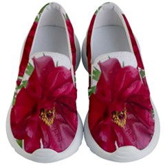 Flowers Red Peony Arrangement Kids  Lightweight Slip Ons by Pakrebo