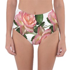 Roses Flowers Perfume Garden Reversible High-waist Bikini Bottoms by Pakrebo