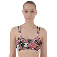 Roses Flowers Perfume Garden Line Them Up Sports Bra by Pakrebo