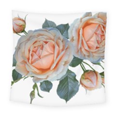 Roses Flowers Buds Ragrance Square Tapestry (large)