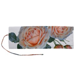 Roses Flowers Buds Ragrance Roll Up Canvas Pencil Holder (m)