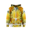 Daisies Flowers Yellow Arrangement Kids  Zipper Hoodie View1