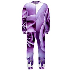 Roses Violets Flowers Arrangement Onepiece Jumpsuit (men) 