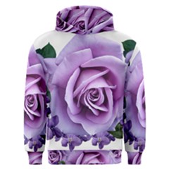 Roses Violets Flowers Arrangement Men s Overhead Hoodie