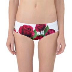 Roses Flowers Red Romantic Garden Classic Bikini Bottoms by Pakrebo