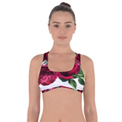 Roses Flowers Red Romantic Garden Got No Strings Sports Bra by Pakrebo