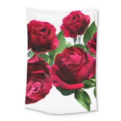 Roses Flowers Red Romantic Garden Small Tapestry