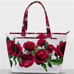 Roses Flowers Red Romantic Garden Back Pocket Shoulder Bag  by Pakrebo