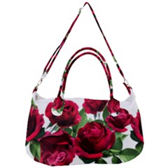 Roses Flowers Red Romantic Garden Removal Strap Handbag by Pakrebo