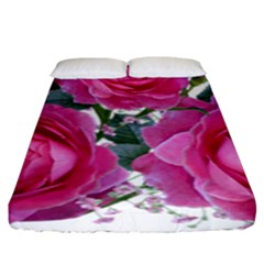 Roses Gypsophila Flowers Fragrant Fitted Sheet (king Size) by Pakrebo