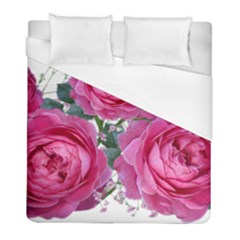 Roses Gypsophila Flowers Fragrant Duvet Cover (full/ Double Size) by Pakrebo