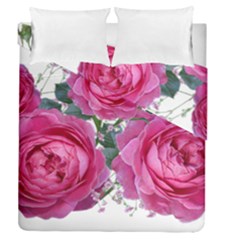 Roses Gypsophila Flowers Fragrant Duvet Cover Double Side (queen Size) by Pakrebo