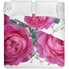 Roses Gypsophila Flowers Fragrant Duvet Cover Double Side (king Size) by Pakrebo