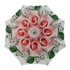 Roses Flowers Wax Flowers Golf Umbrellas by Pakrebo