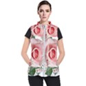 Roses Flowers Wax Flowers Women s Puffer Vest View1