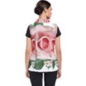 Roses Flowers Wax Flowers Women s Puffer Vest View2