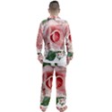 Roses Flowers Wax Flowers Men s Satin Pajamas Long Pants Set View2