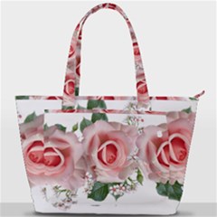 Roses Flowers Wax Flowers Back Pocket Shoulder Bag 