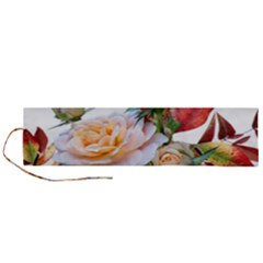 Autumn Leaves Roses Flowers Garden Roll Up Canvas Pencil Holder (l) by Pakrebo