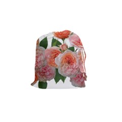 Roses Flowers Arrangement Perfume Drawstring Pouch (small) by Pakrebo