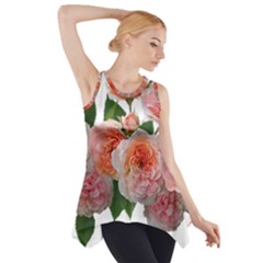 Roses Flowers Arrangement Perfume Side Drop Tank Tunic by Pakrebo