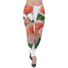 Roses Flowers Arrangement Perfume Velvet Leggings