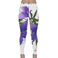 Flowers Blue Campanula Arrangement Classic Yoga Leggings by Pakrebo