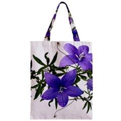 Flowers Blue Campanula Arrangement Zipper Classic Tote Bag