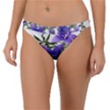 Flowers Blue Campanula Arrangement Band Bikini Bottom View1