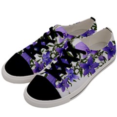 Flowers Blue Campanula Arrangement Men s Low Top Canvas Sneakers by Pakrebo