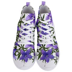 Flowers Blue Campanula Arrangement Men s Lightweight High Top Sneakers by Pakrebo