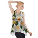 Lilies Belladonna White Flowers Side Drop Tank Tunic View1