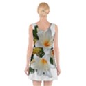 Lilies Belladonna White Flowers V-Neck Sleeveless Dress View2