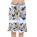 Lilies Belladonna White Flowers Short Mermaid Skirt View1