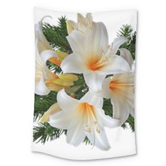 Lilies Belladonna White Flowers Large Tapestry