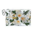 Lilies Belladonna White Flowers Canvas Cosmetic Bag (Medium) View1