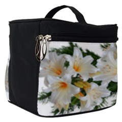 Lilies Belladonna White Flowers Make Up Travel Bag (small)