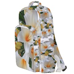 Lilies Belladonna White Flowers Double Compartment Backpack by Pakrebo