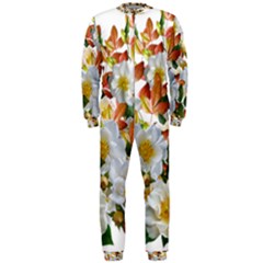 Flowers Roses Leaves Autumn Onepiece Jumpsuit (men) 