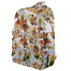 Flowers Roses Leaves Autumn Classic Backpack