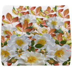 Flowers Roses Leaves Autumn Seat Cushion